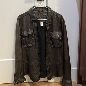Diesel sheep skin leather jacket
